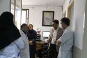بازدید مدیر بیمارستان از بخش های تصویربرداری و توانبخشی 