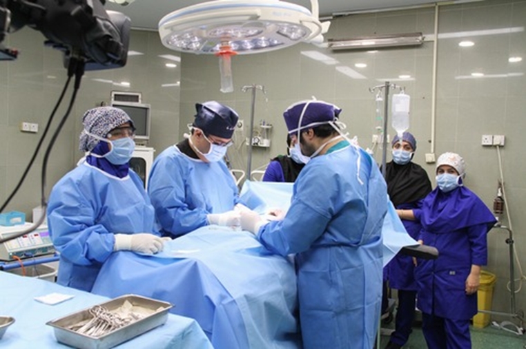 پخش زنده  جراحی هرنی ناحیه اینگوینال  از شبکه سلامت صدا و سیما
