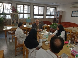 نشست صمیمی رئیس بیمارستان با دستیاران تخصصی کودکان در بیمارستان فوق تخصصی کودکان بهرامی